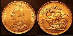 1891S Sovereign