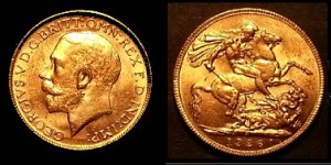 1926P Sovereign both coin