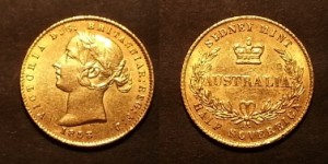 1858QueenVic Half Soverign