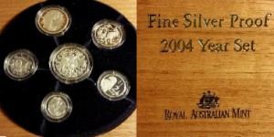 6-COIN FINE SILVER PROOF SET 2004